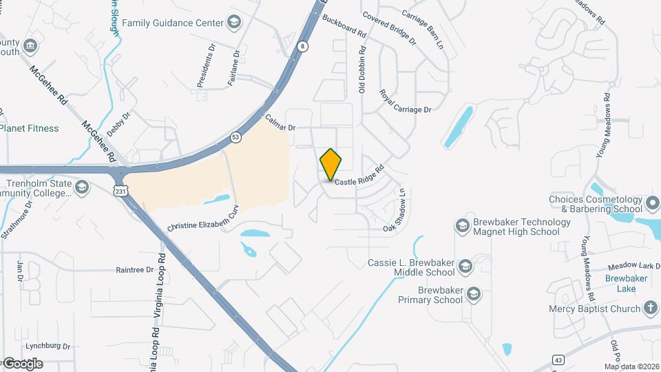 3637 Castle Ridge Rd Map and Location Details