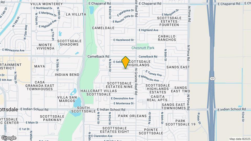 8308 E Turney Ave Mapa y Detalles de la Ubicación