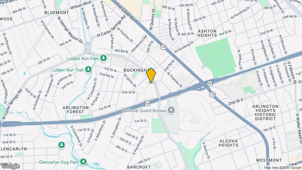 212 N George Mason Dr Mapa y Detalles de la Ubicación