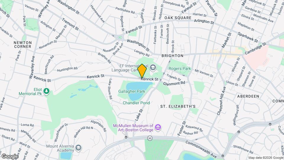 58 Kenrick St Map and Location Details