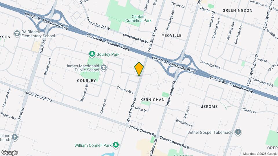 854 West 5th Street Map and Location Details