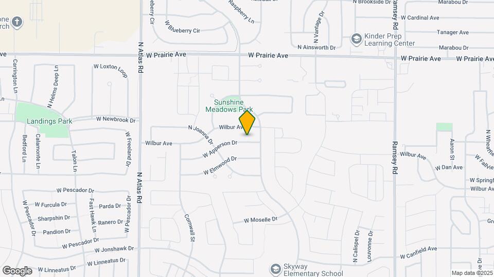 2541 W Apperson Dr Map and Location Details