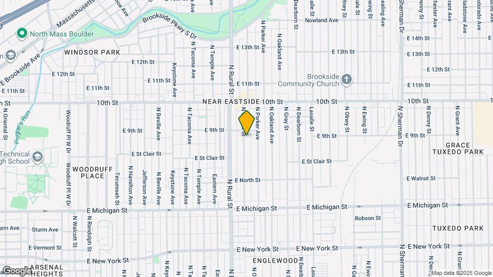 843 N Oxford St Map and Location Details