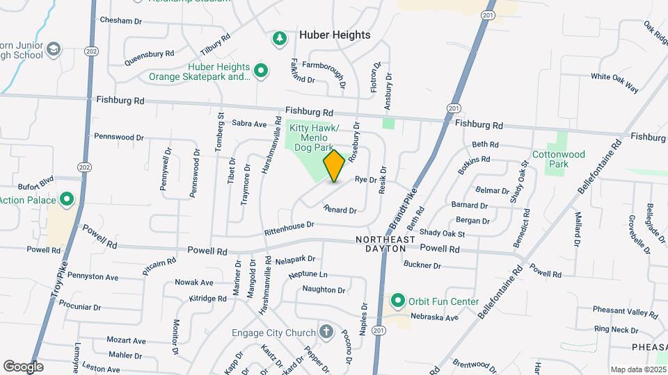 5025 Rye Dr Map and Location Details