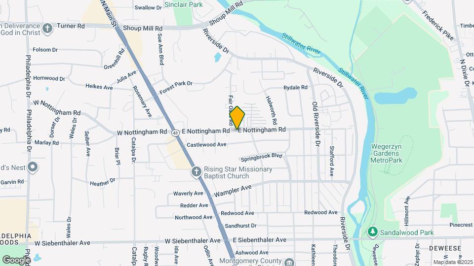 256 E Nottingham Rd Map and Location Details