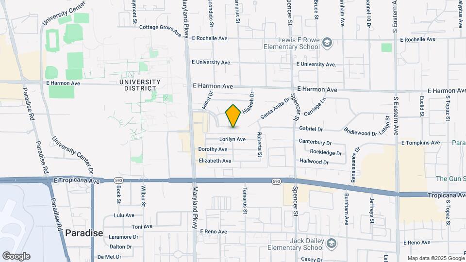 1453 Santa Anita Dr Map and Location Details