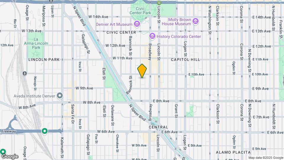 930 Acoma St, Unit 212 Map and Location Details