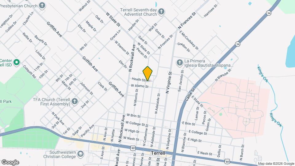 904 N Frances St Map and Location Details