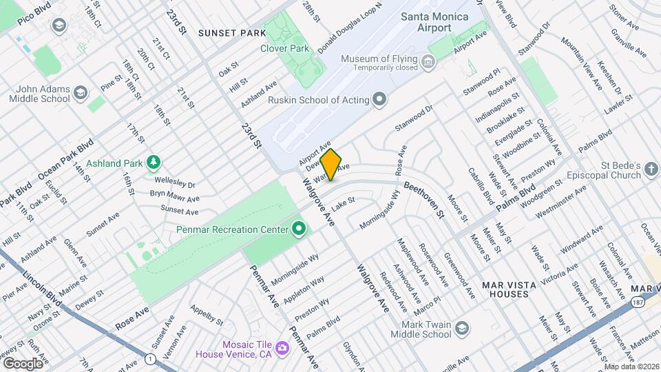 13219 Rose Ave Map and Location Details