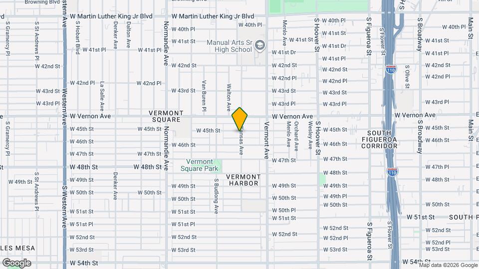 1100 W 45th St Map and Location Details