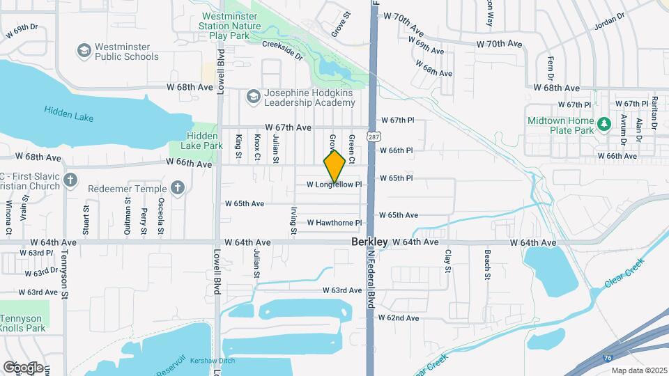 3130 W Longfellow Pl Map and Location Details