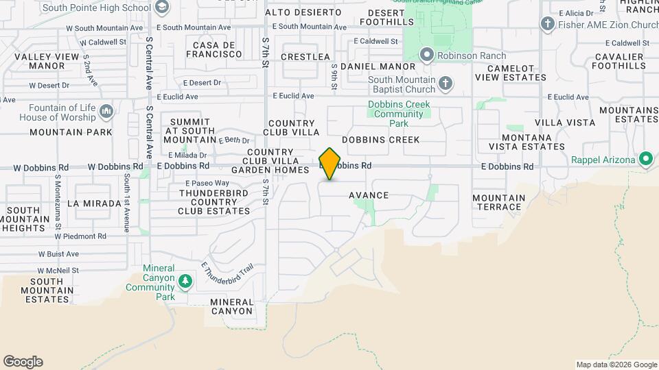 923 E Paseo Way Map and Location Details