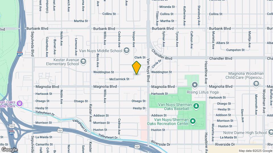 5242 Vesper Ave Map and Location Details
