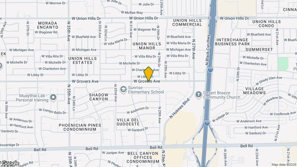 2933 W Grovers Ave Map and Location Details