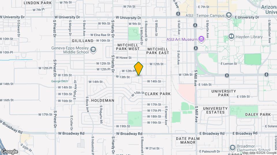 615 W 13th St Map and Location Details