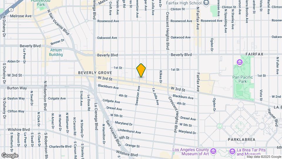 138 S Sweetzer Ave Map and Location Details