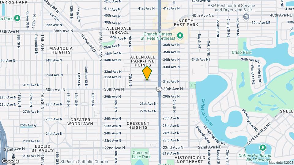480 31st Ave N, Unit 480 1/2 Unit B Map and Location Details
