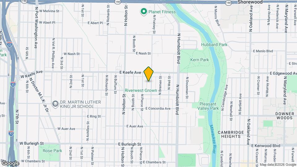 3455 N Fratney St Mapa y Detalles de la Ubicación