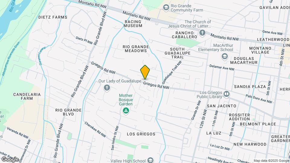 1715 Griegos Rd NW Map and Location Details