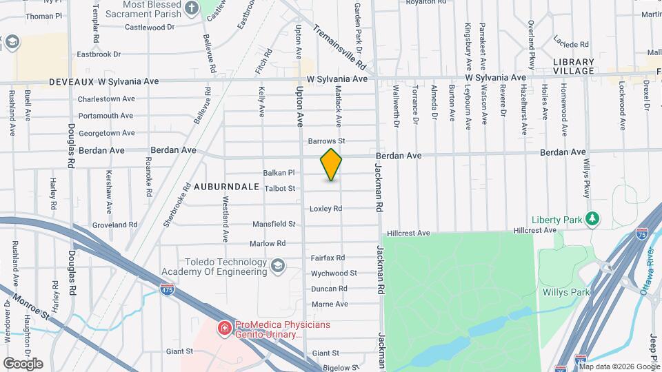 1814 Talbot St Map and Location Details