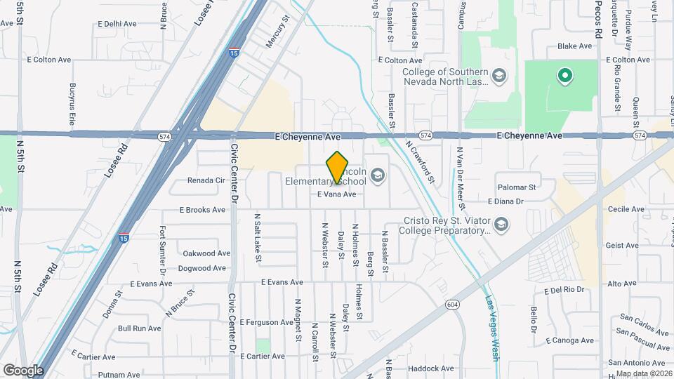 2600 E Vana Ave Map and Location Details