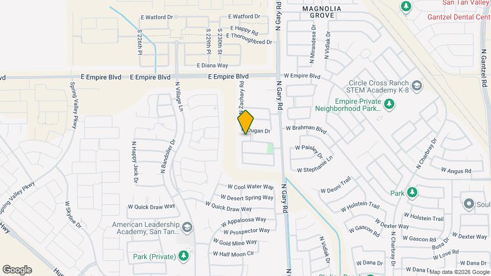 1806 W Paisley Dr Mapa y Detalles de la Ubicación