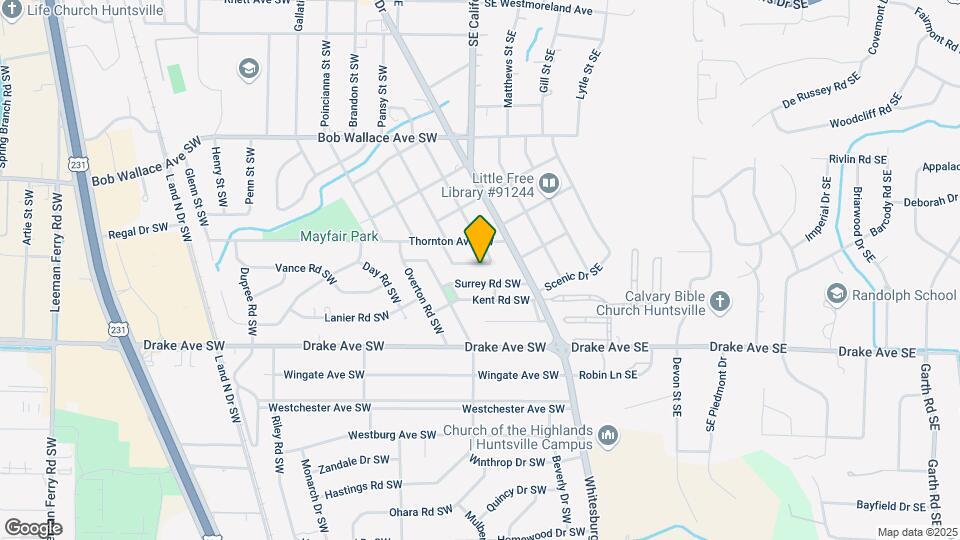 2715 Thornton Cir SW Map and Location Details