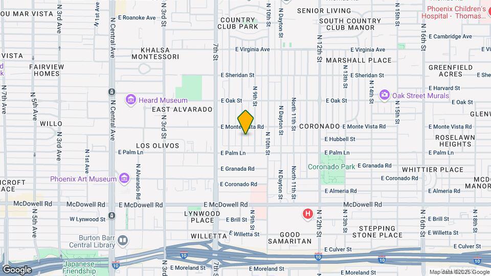 2025 N Richland St, Unit A Map and Location Details