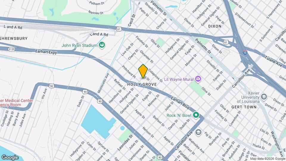 2909 Hollygrove St Map and Location Details