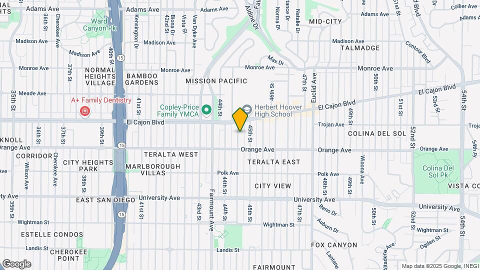 4251-4263 Highland Ave Mapa y Detalles de la Ubicación
