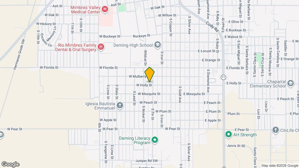 411 W Holly St Map and Location Details