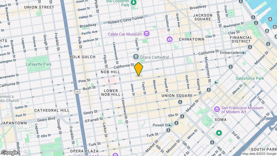 900 Bush St Map and Location Details