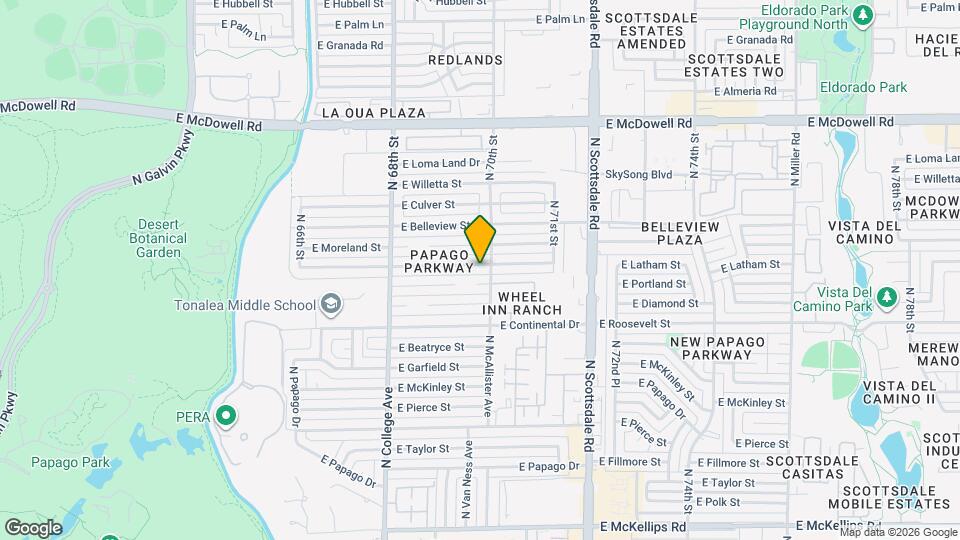 6943 E Latham St Map and Location Details