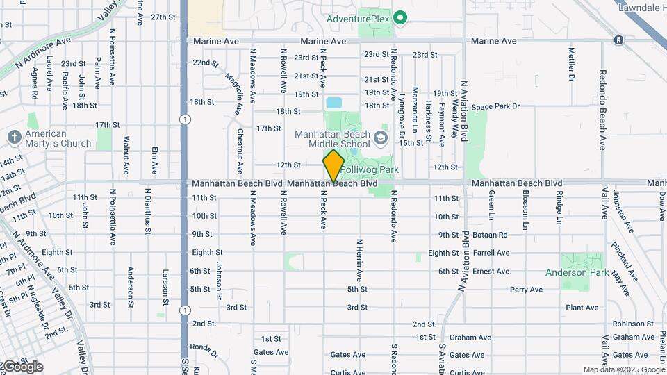 1514 Manhattan Beach Blvd, Unit C Map and Location Details
