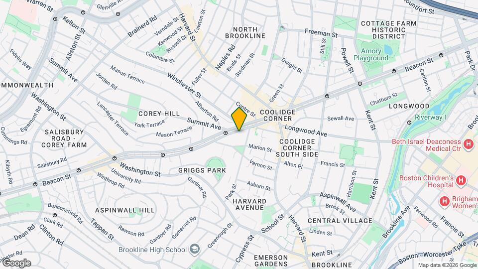 1401 Beacon St-Unit -401 Map and Location Details