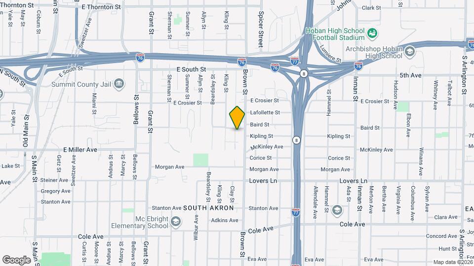 903 Clay St Map and Location Details