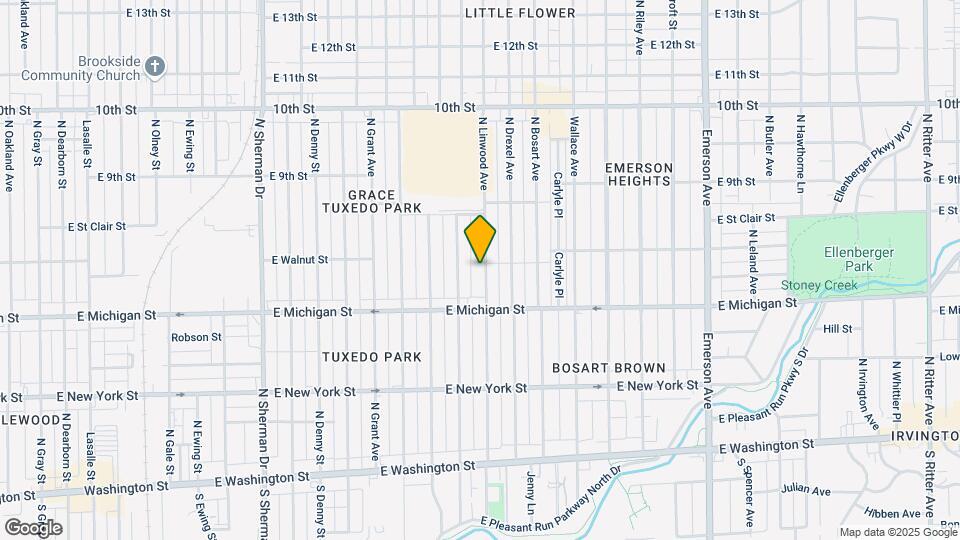 622 N Linwood Ave Map and Location Details