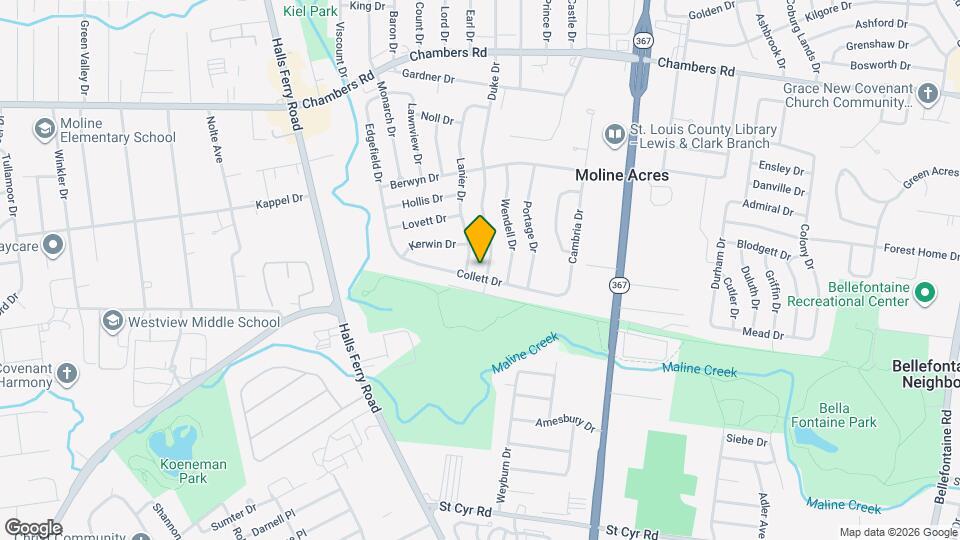 9709 Duke Dr Map and Location Details