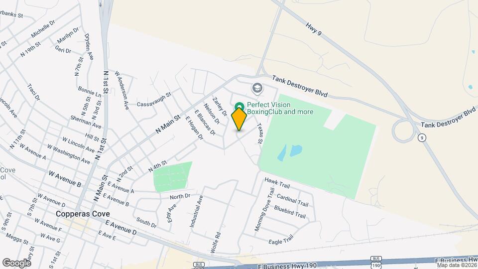 401 E Hogan Dr Map and Location Details