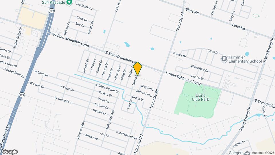 4904 James Loop Map and Location Details