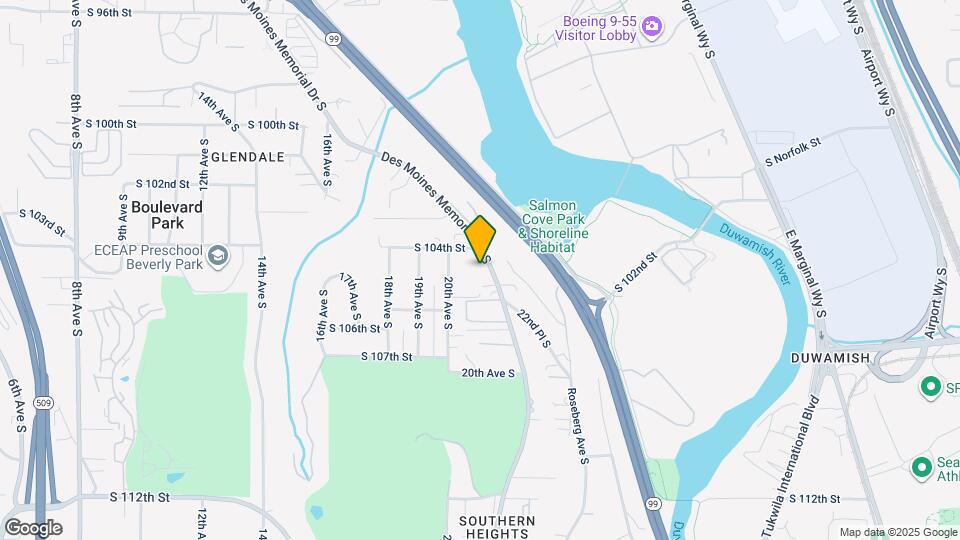 10425 Des Moines Memorial Dr S Map and Location Details