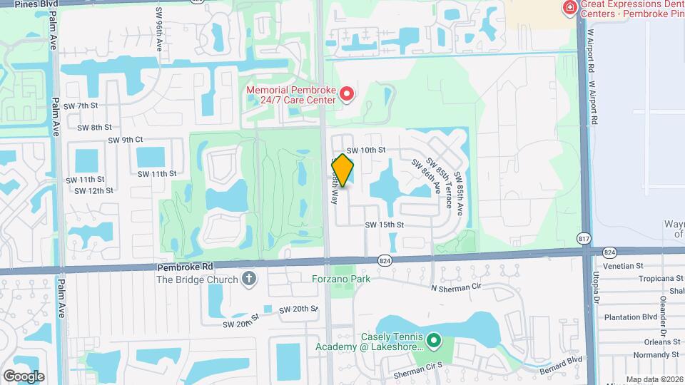 8820 SW 13th St Map and Location Details