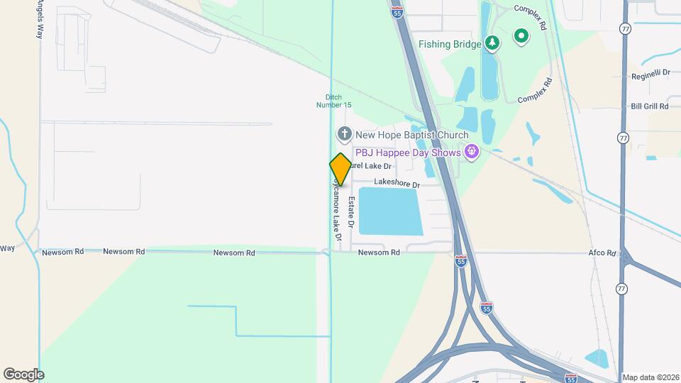 206 Sycamore Lake Dr Map and Location Details