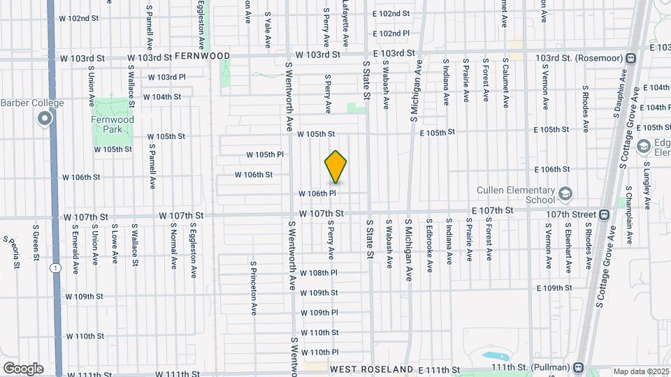 10619 S Perry Ave Map and Location Details