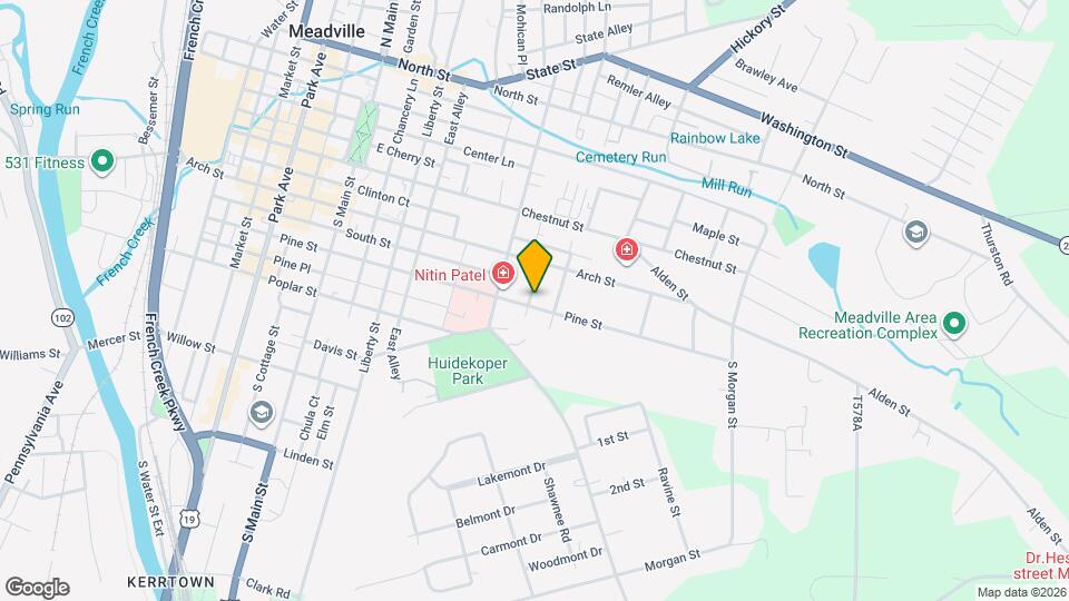 549 Pine St Map and Location Details