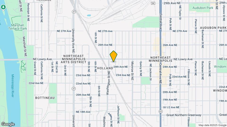 2412 Jefferson St NE-Unit -1 Map and Location Details