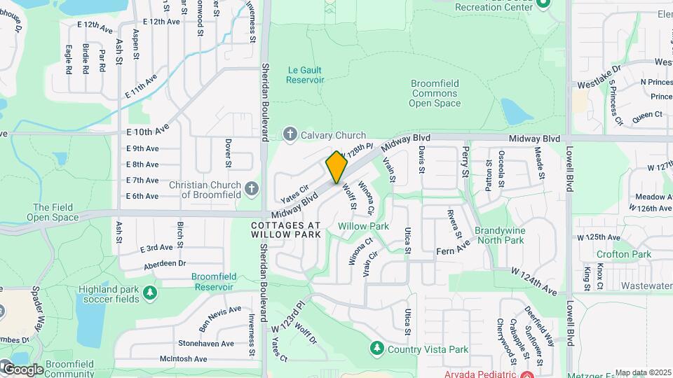 4825 W 127th Pl Map and Location Details
