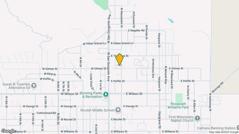 1225 N Alessandro Map and Location Details