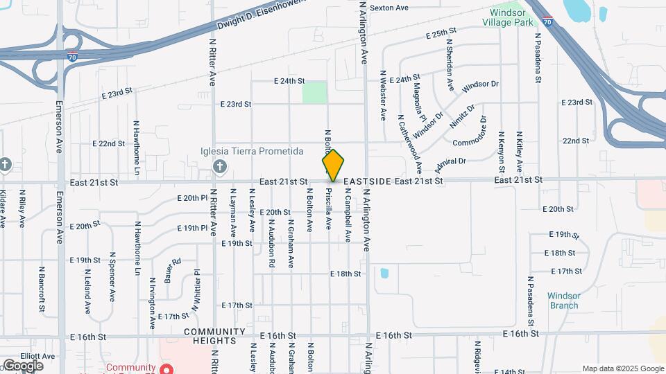 5905 East 21st St Map and Location Details