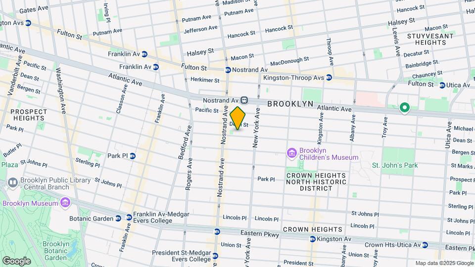1119 Bergen St Map and Location Details